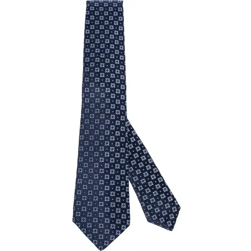 Ties, male, , Size: ONE SIZE Handmade Silk Tie - Seven Folds - Kiton - Modalova