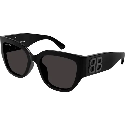 Cat Eye Sunglasses - Bold Style , unisex, Sizes: 55 MM - Balenciaga - Modalova