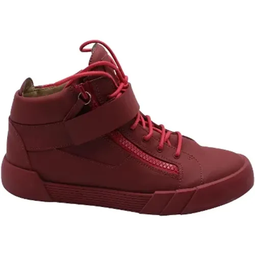 Pre-owned Leather sneakers , male, Sizes: 7 1/2 UK - Giuseppe Zanotti Pre-owned - Modalova