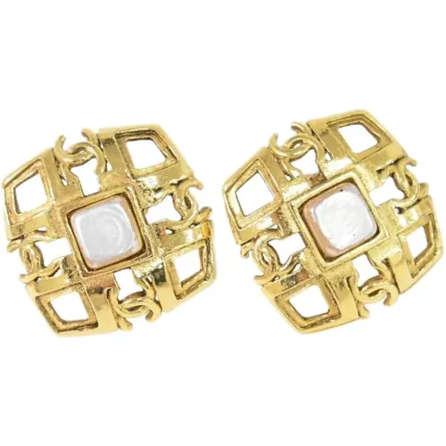 Pre-owned Jewellery, female, , Size: ONE SIZE Pre-owned Metal earrings - Chanel Vintage - Modalova