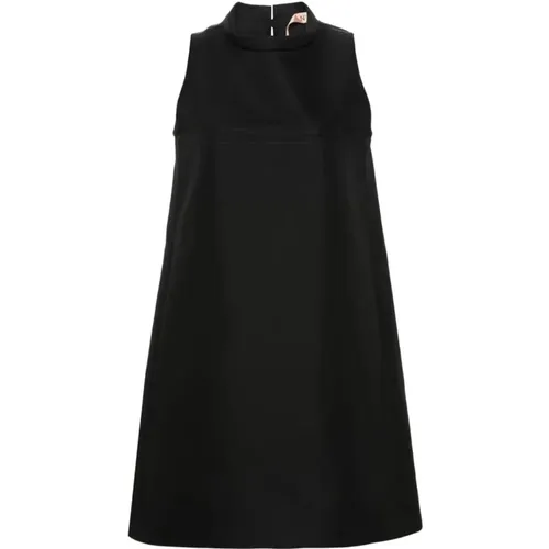 Short Cotton Blend Dress , female, Sizes: S, XS - N21 - Modalova