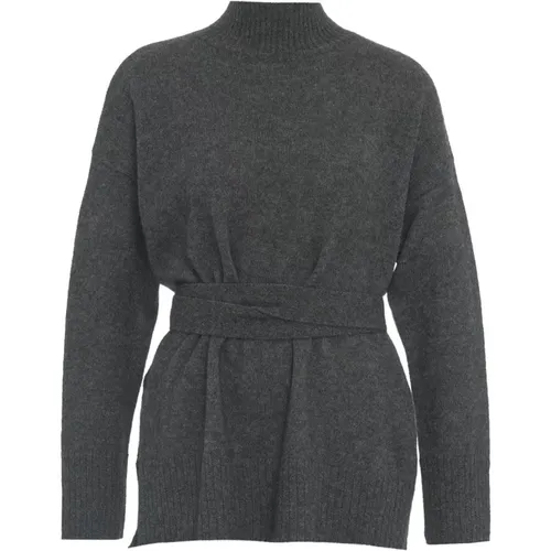 Grey Turtleneck Knitwear Aw24 , female, Sizes: XS, S - Kaos - Modalova