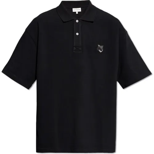 Cotton polo shirt , male, Sizes: L, S, M, XS - Maison Kitsuné - Modalova