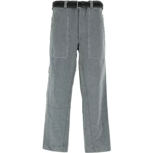 Denim-Weitbein-Jeans , Herren, Größe: L - Oamc - Modalova