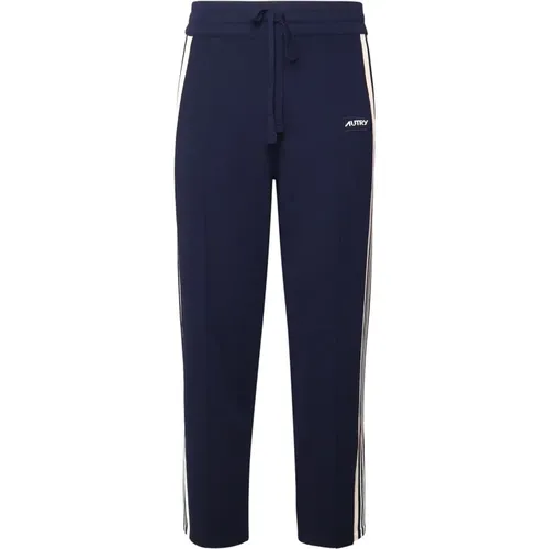 Sweatpants, male, , Size: S Sport Trousers with Decorative Stripes - Autry - Modalova