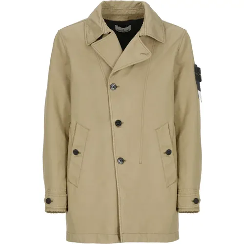 Padded Long Jacket Collar , male, Sizes: L, XL, M - Stone Island - Modalova