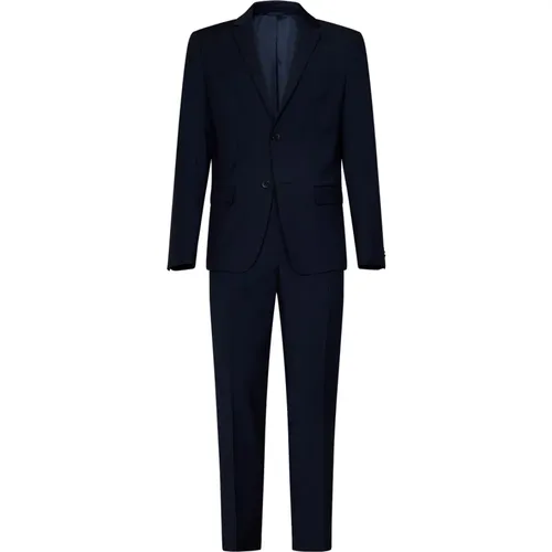 Midnight Wool Blend Suit , male, Sizes: L - Calvin Klein - Modalova