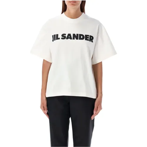 Weißes Logo T-Shirt Aw24 , Damen, Größe: M - Jil Sander - Modalova