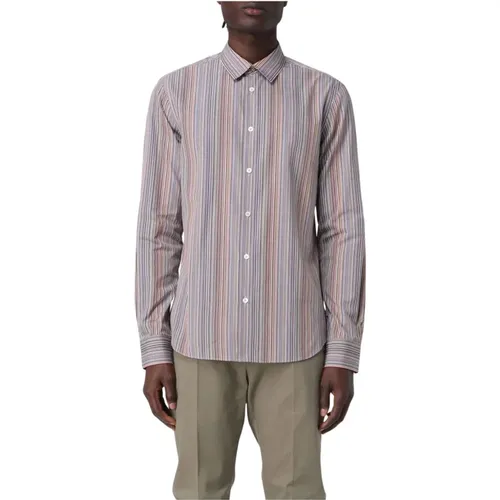 Casual Shirts, male, , Size: L Vibrant Striped Formal Shirt - Paul Smith - Modalova