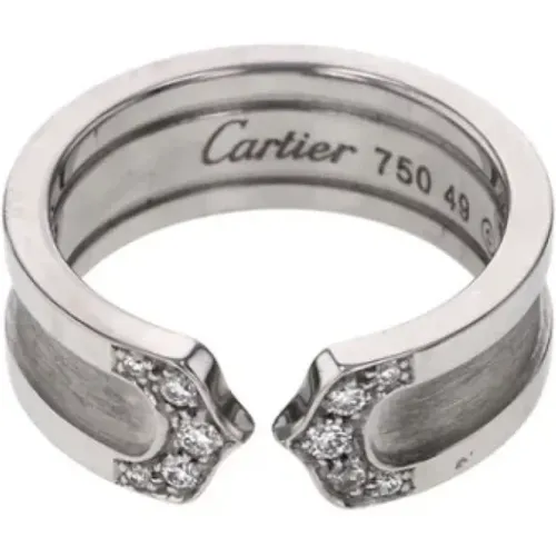 Pre-owned Jewellery, female, , Size: ONE SIZE Pre-owned White Gold rings - Cartier Vintage - Modalova