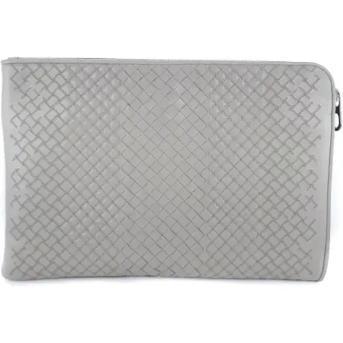 Pre-owned Clutches, male, , Size: ONE SIZE Pre-owned Leather clutches - Bottega Veneta Vintage - Modalova