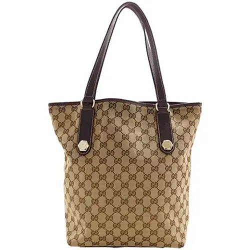 Pre-owned Tote Bags, female, , Size: ONE SIZE Pre-owned Canvas totes - Gucci Vintage - Modalova