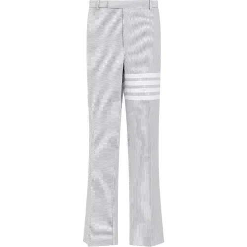 Straight Trousers, male, , Size: 2XL Low Rise Beltloop Pants - Thom Browne - Modalova