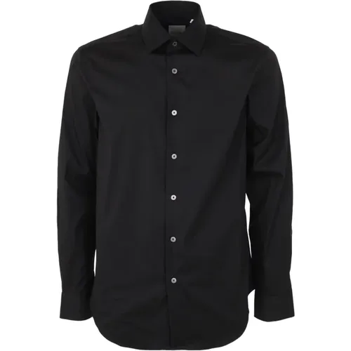 Schwarzes maßgeschneidertes Hemd,Moderne taillierte Hemd,Tailliertes Hemd - Hellblau - PS By Paul Smith - Modalova