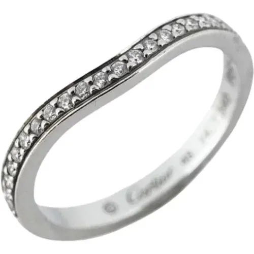 Pre-owned Platinum rings , female, Sizes: ONE SIZE - Cartier Vintage - Modalova