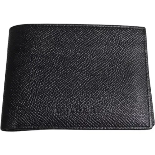 Pre-owned Wallets, male, , Size: ONE SIZE Pre-owned Leather wallets - Bvlgari Vintage - Modalova