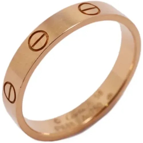 Pre-owned Jewellery, male, , Size: ONE SIZE Pre-owned Rose Gold rings - Cartier Vintage - Modalova