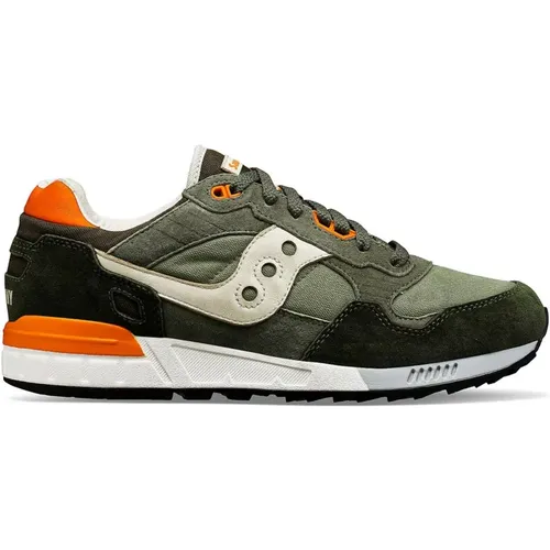 Green Shadow 5000 Sneakers Stone Washed , male, Sizes: 7 1/2 UK - Saucony - Modalova