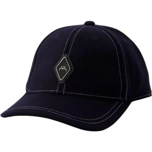 Navy Diamond Cap - Baumwolle , Herren, Größe: ONE Size - A-Cold-Wall - Modalova