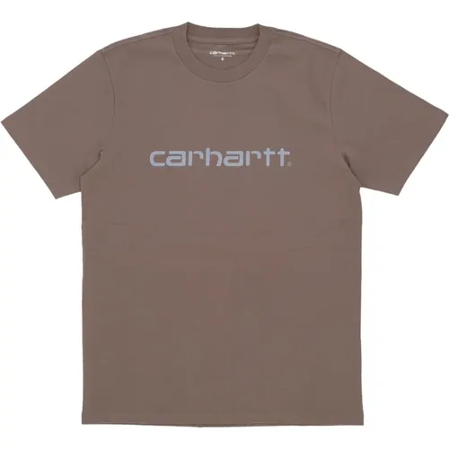 Streetwear Tee Barista/Mirror T-Shirt , Herren, Größe: XL - Carhartt WIP - Modalova