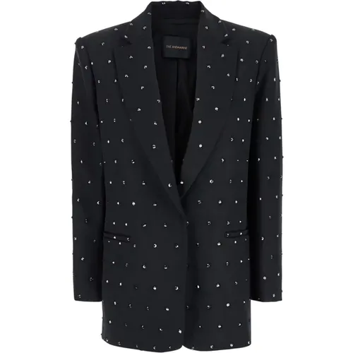 Crystal Oversize Blazer with Strass , female, Sizes: XS, 2XS - Andamane - Modalova