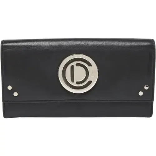 Pre-owned Wallets, female, , Size: ONE SIZE Pre-owned Leather wallets - Dior Vintage - Modalova