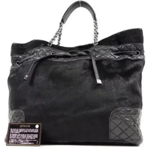 Pre-owned Tote Bags, female, , Size: ONE SIZE Italian Pre-owned Shopping Bag - Chanel Vintage - Modalova