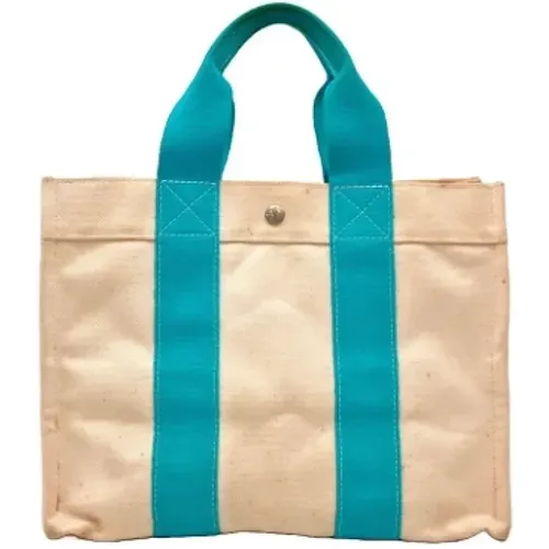 Pre-owned Tote Bags, female, , Size: ONE SIZE Pre-owned Canvas handbags - Hermès Vintage - Modalova