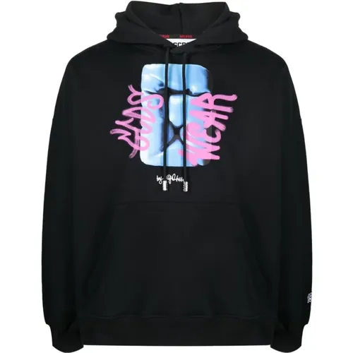 Hoodies, male, , Size: M Graffiti Loose Hoodie - Gcds - Modalova