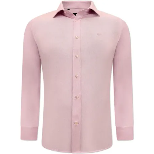 Einfarbiges Oxford-Hemd für Herren - Slim Fit - 3029 - Gentile Bellini - Modalova