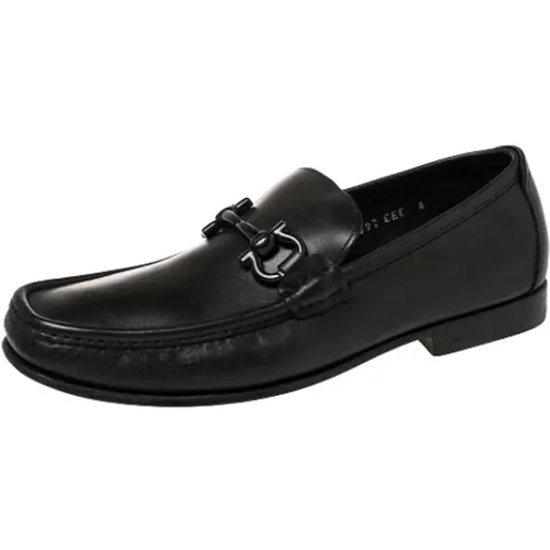 Pre-owned Flats, female, , Size: 10 US Pre-owned Leather flats - Salvatore Ferragamo Pre-owned - Modalova