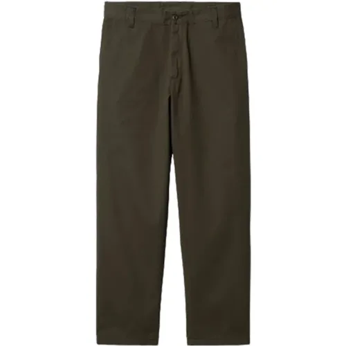 Straight Trousers, male, , Size: W33 Calder Pant in Cypress - Carhartt WIP - Modalova