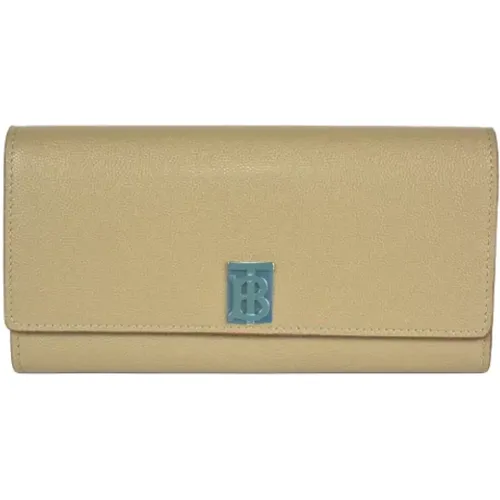 Pre-owned Wallets, female, , Size: ONE SIZE Pre-owned Leather wallets - Burberry Vintage - Modalova