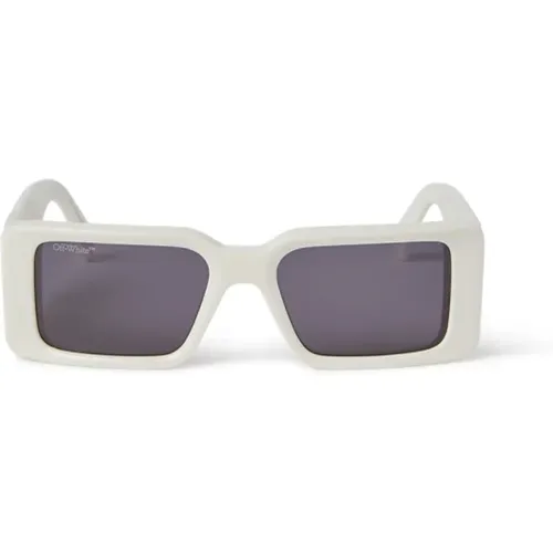 Milano White Sonnenbrille Off White - Off White - Modalova