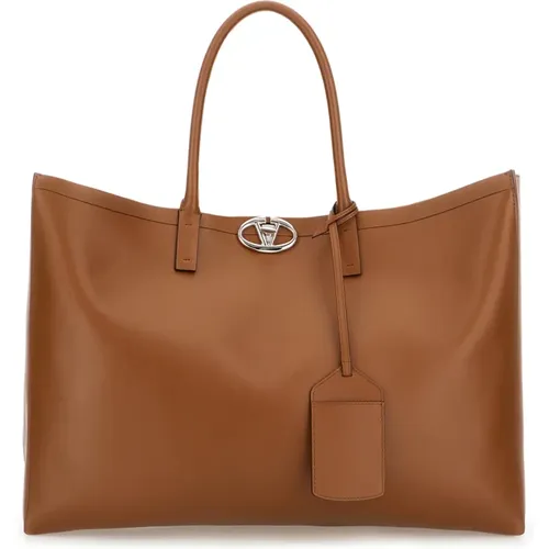 Tote Bags, male, , Size: ONE SIZE VLogo Signature Tote Bag - Valentino Garavani - Modalova