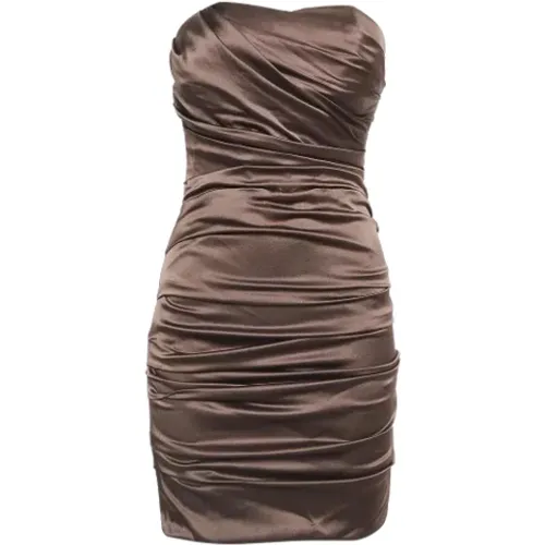 Pre-owned Satin dresses , female, Sizes: M - Dolce & Gabbana Pre-owned - Modalova