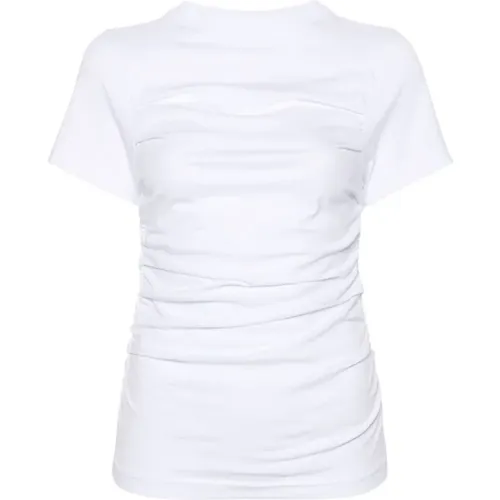 Weißes T-Shirt aus Bio-Baumwolle mit Rundhalsausschnitt , Damen, Größe: S - Axel Arigato - Modalova