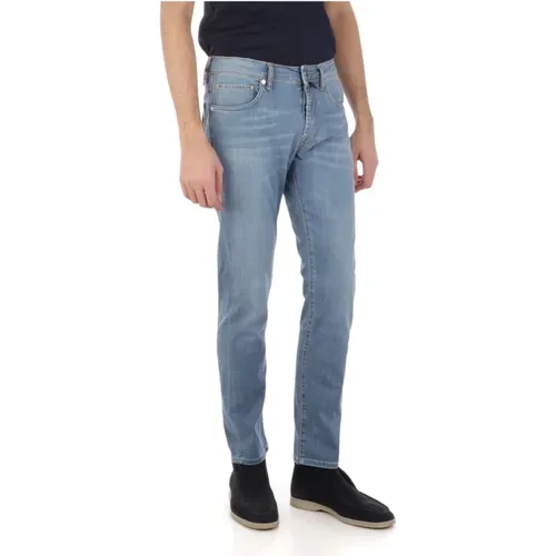 Slim-fit Denim Jeans , male, Sizes: W33, W30, W34, W32 - Incotex - Modalova
