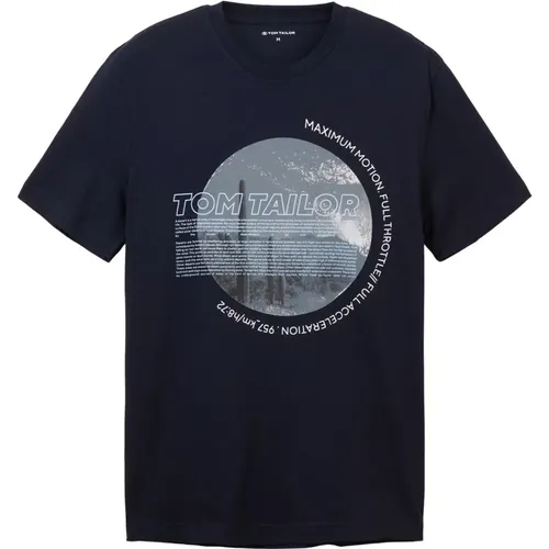 T-Shirt Kurzarmshirt mit Foto-Print - Tom Tailor - Modalova