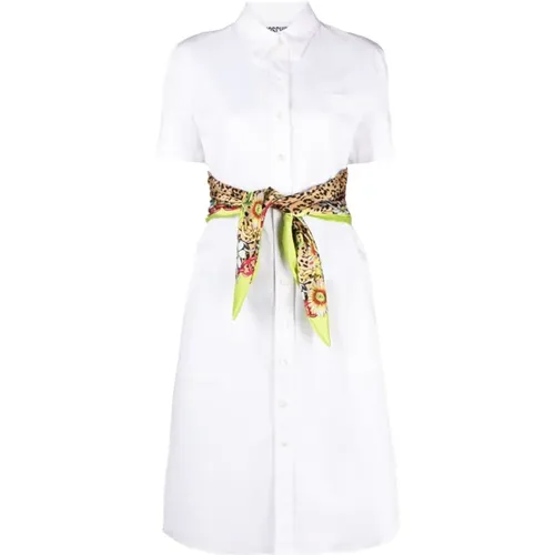 Dress with Short Sleeves and Pockets , female, Sizes: S - Moschino - Modalova