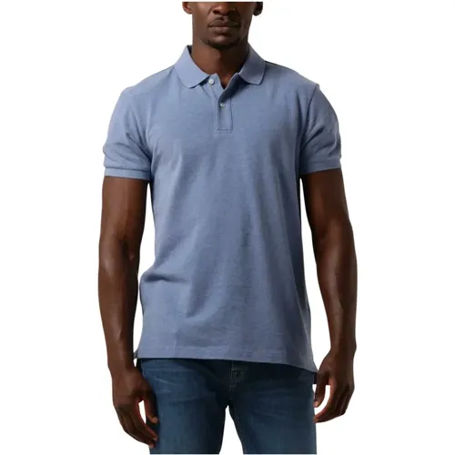 Stilvolles Blaues Polo Kurzarm , Herren, Größe: XL - Profuomo - Modalova