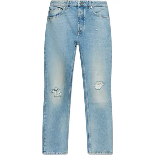 Straight Jeans, male, , Size: W31 Jeans with vintage effect - Palm Angels - Modalova