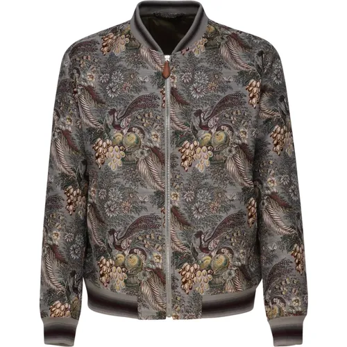 Bomber Jackets, male, , Size: M Coats MultiColour - ETRO - Modalova