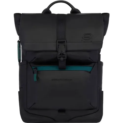 PC and iPad Backpack with Chest Strap , male, Sizes: ONE SIZE - Piquadro - Modalova