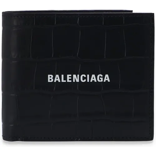 Bifold wallet with logo , Herren, Größe: ONE Size - Balenciaga - Modalova
