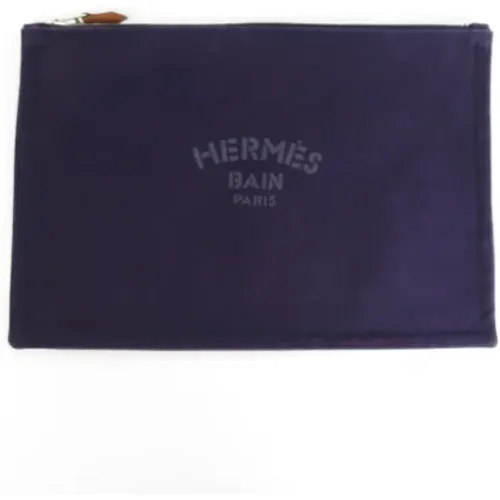 Pre-owned Clutches, female, , Size: ONE SIZE Pre-owned Fabric pouches - Hermès Vintage - Modalova