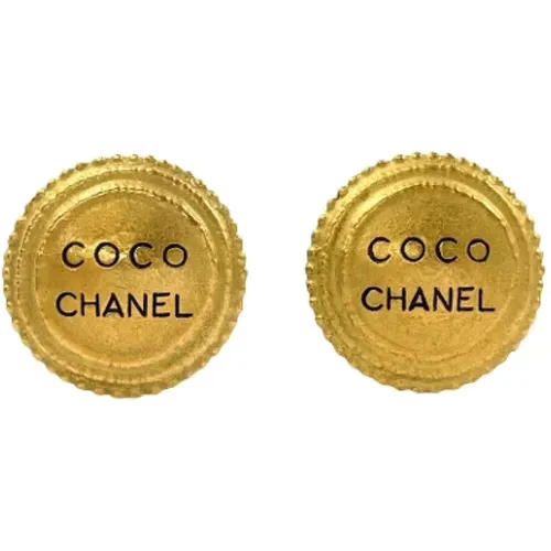 Pre-owned Jewellery, female, , Size: ONE SIZE Pre-owned Metal earrings - Chanel Vintage - Modalova