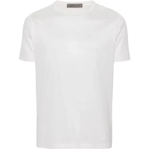 Casual weißes Baumwoll-T-Shirt , Herren, Größe: 3XL - Corneliani - Modalova