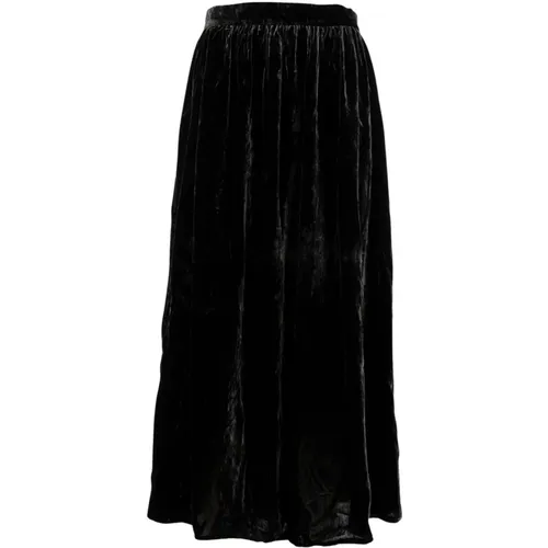 Velvet Long Skirt , female, Sizes: S - Sun68 - Modalova