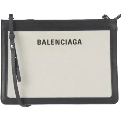 Pre-owned Shoulder Bags, female, , Size: ONE SIZE Pre-owned Canvas clutches - Balenciaga Vintage - Modalova